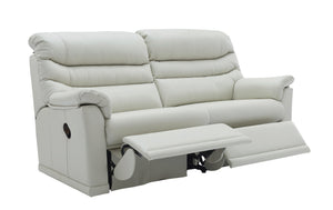 G Plan Malvern Leather 3 Seater Sofa (2 Cushions)