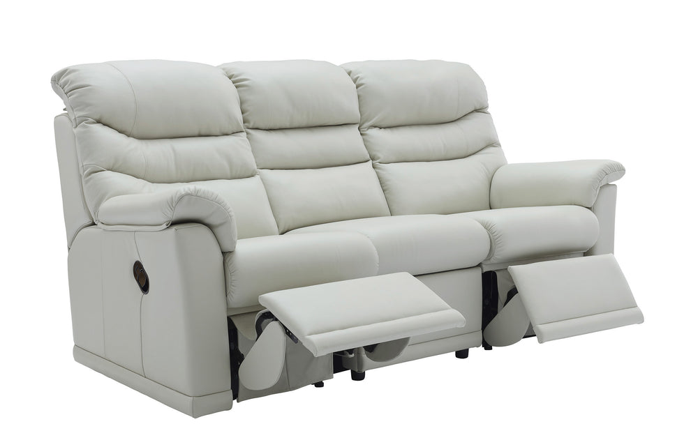 G Plan Malvern Leather 3 Seater Sofa (3 Cushions)
