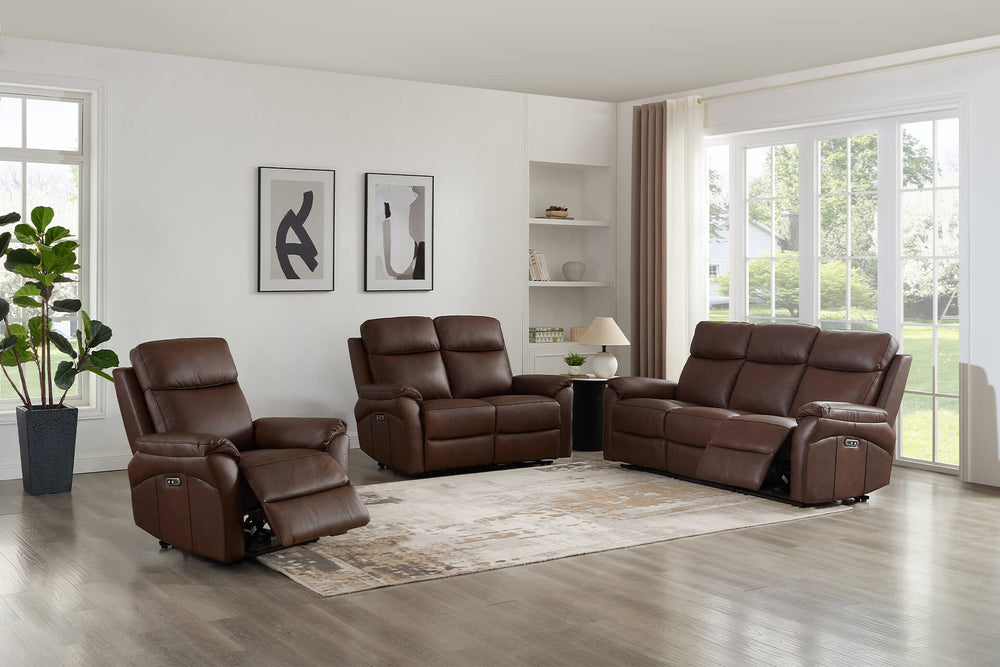 Nardi 2 Seater Electric Leather Recliner Sofa