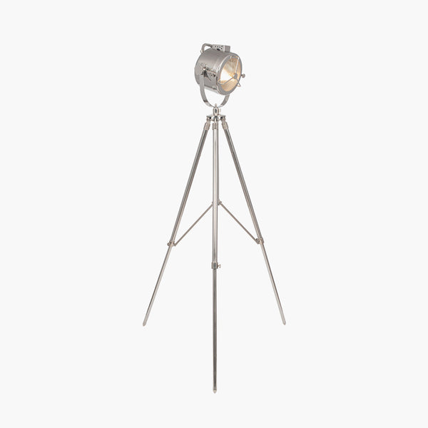 Nickel Searchlight Floor Lamp