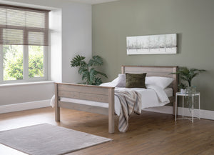 Paignton 3ft Single Wooden Bed Frame - High Foot End