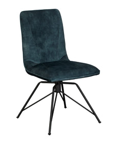 Luna Swivel Dining Chair Teal