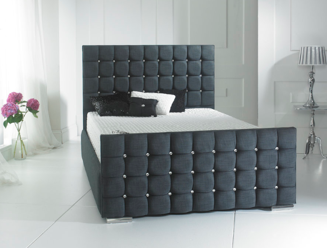 Prague Upholstered 4ft6 Double Bed Frame