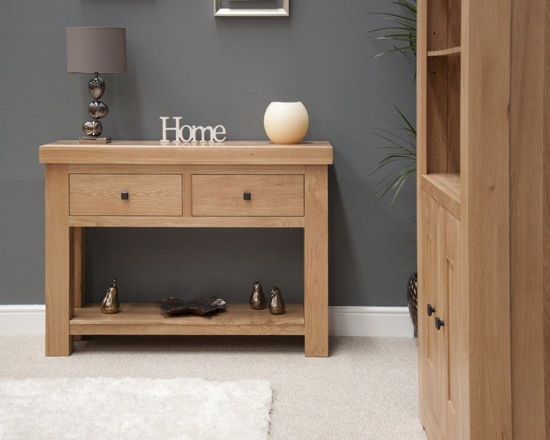 Marseille Solid Oak Console Table