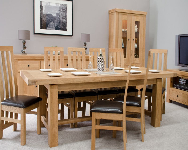 Marseille Solid Oak Grand Extending Dining Table
