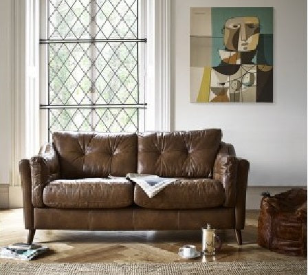 Saddler Leather Midi Sofa