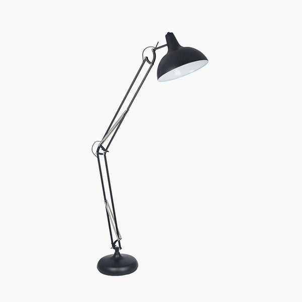 Metal Matt Black Task Floor Lamp
