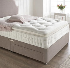 Kensington 4000 5ft King Size Pocket Sprung Pillow Top Divan Set