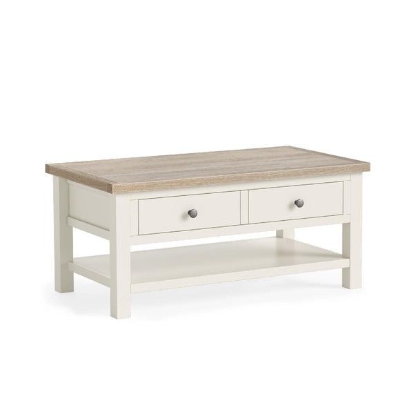 Meadow Brook Oak Coffee Table with Shelf