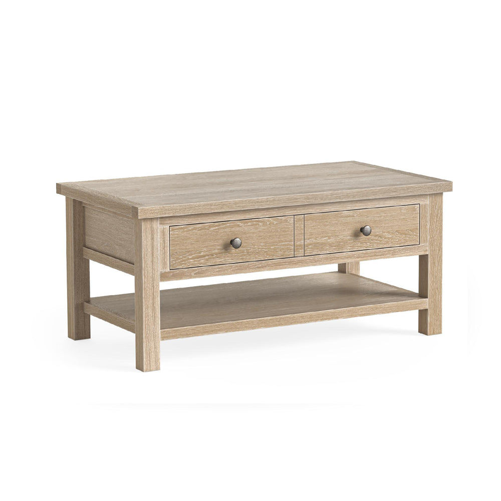 Meadow Brook Oak Coffee Table with Shelf