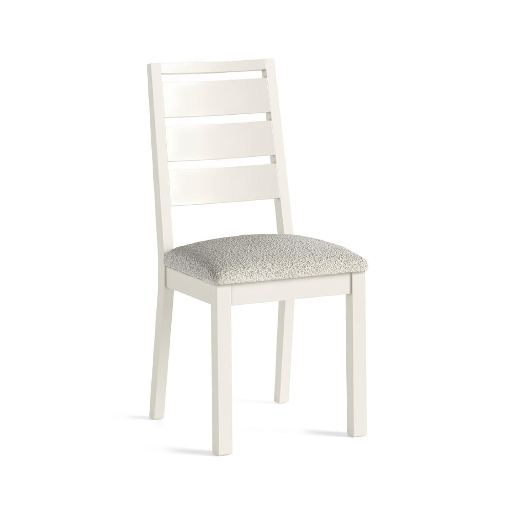 Meadow Brook Oak Dining Chair - Boucle White