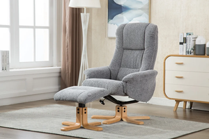 Felix Reclining Swivel Chair with Footstool