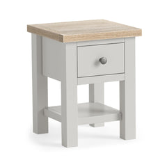 Meadow Brook Oak Lamp Table with Shelf