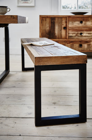 Nassau 140cm Bench - Solid Reclaimed Wood