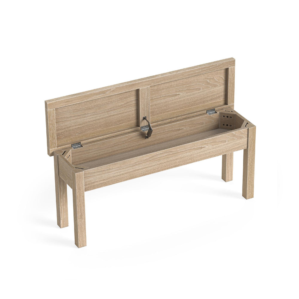 Meadow Brook Oak Shallow Storage Bench