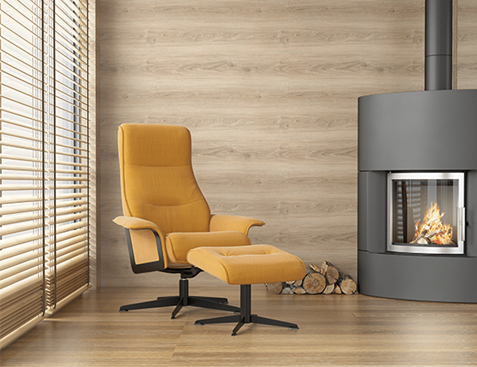 Siri Panelled Back 1000 Recliner Fabric
