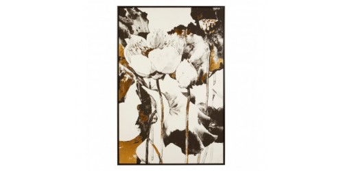 Metallic Flower Wall Art