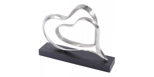  Silver Heart Sculpture 