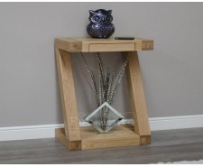    New York Solid Oak Small Console Table   