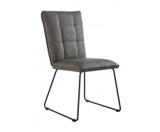   Iyla Faux Leather Dining Chair Grey