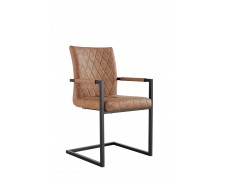      Dani Carver Faux Leather Dining Chair Tan 