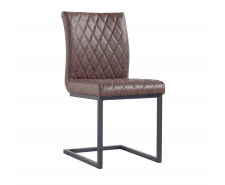   Dani Faux Leather Dining Chair Brown 