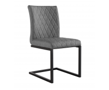    Dani Faux Leather Dining Chair Grey 