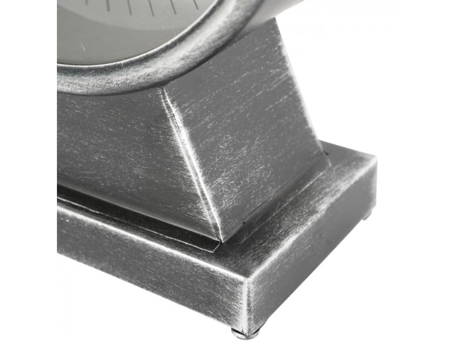 Palladium Mantel Clock with Moving Cogs Black Nickel