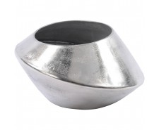 Silver Abstract Aluminium Vase Large