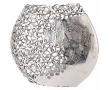    Silver Ellipse Aluminium Vase  