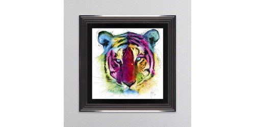  Tiger Framed Wall Art 55x55cm  